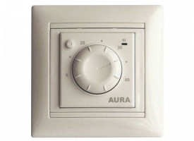 Терморегулятор для теплого пола Aura LTC 030 кремовый