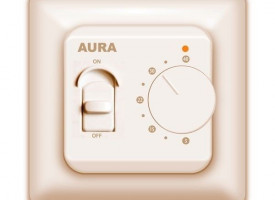 Терморегулятор для теплого пола Aura LTC 230 кремовый